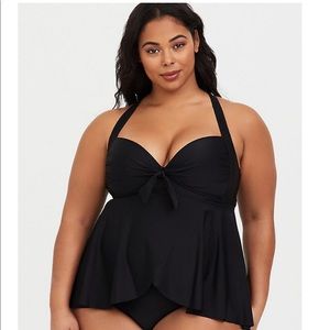 Torrid solid black swimsuit!